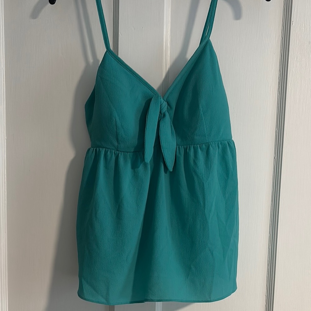 Candie's Teal Spaghetti strap Top